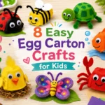 8 Easy Egg Carton Crafts for Kids