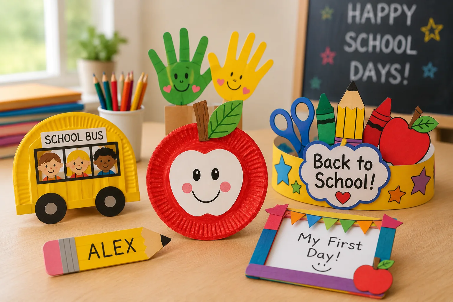 You are currently viewing 8 First Day of School Crafts for Preschool