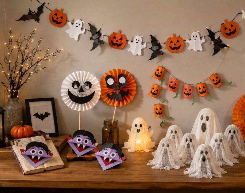 13 DIY Halloween Decorations Made from Paper