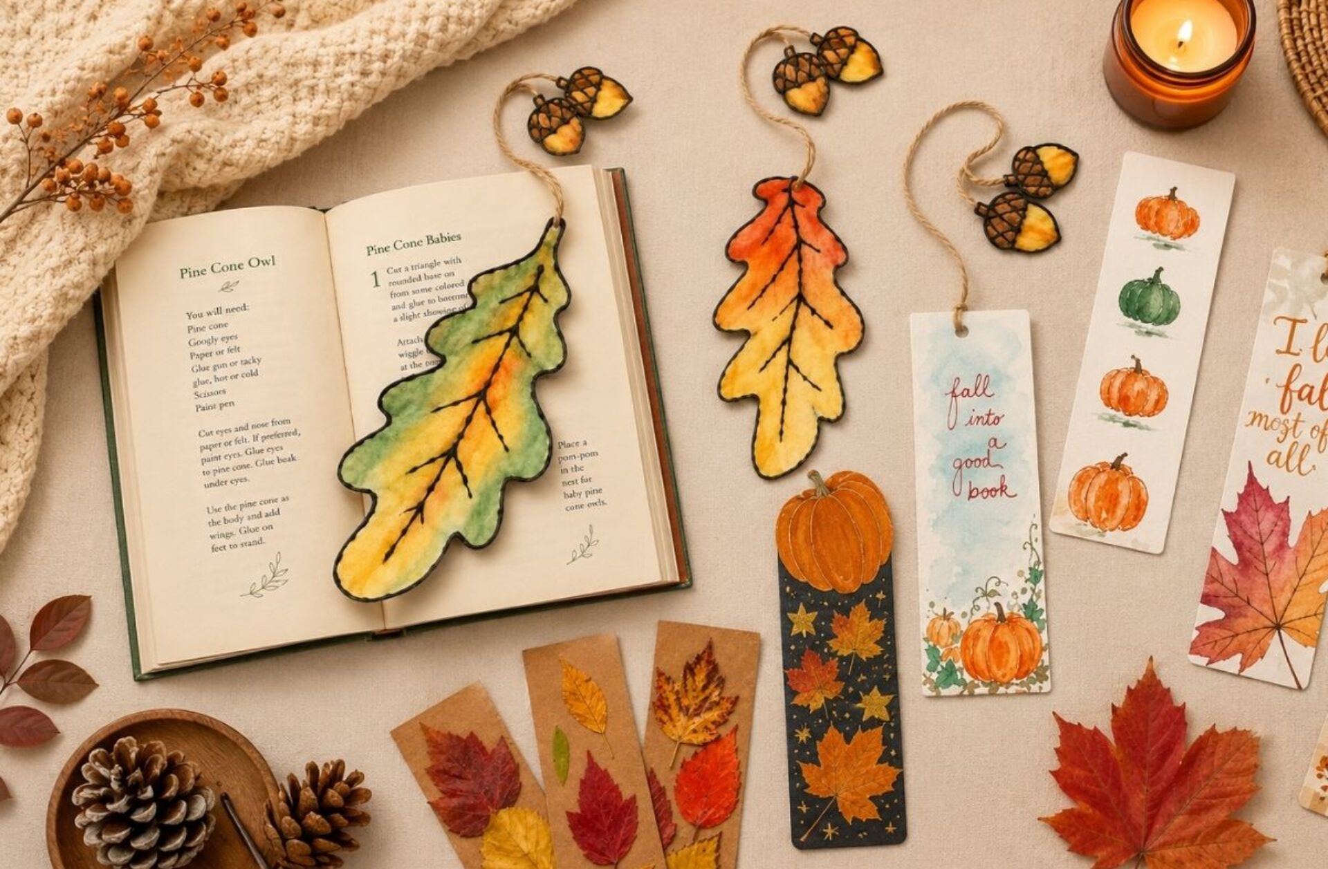 Autumn Bookmark Ideas: Cozy, Handmade Ways to Mark Your Page This Fall