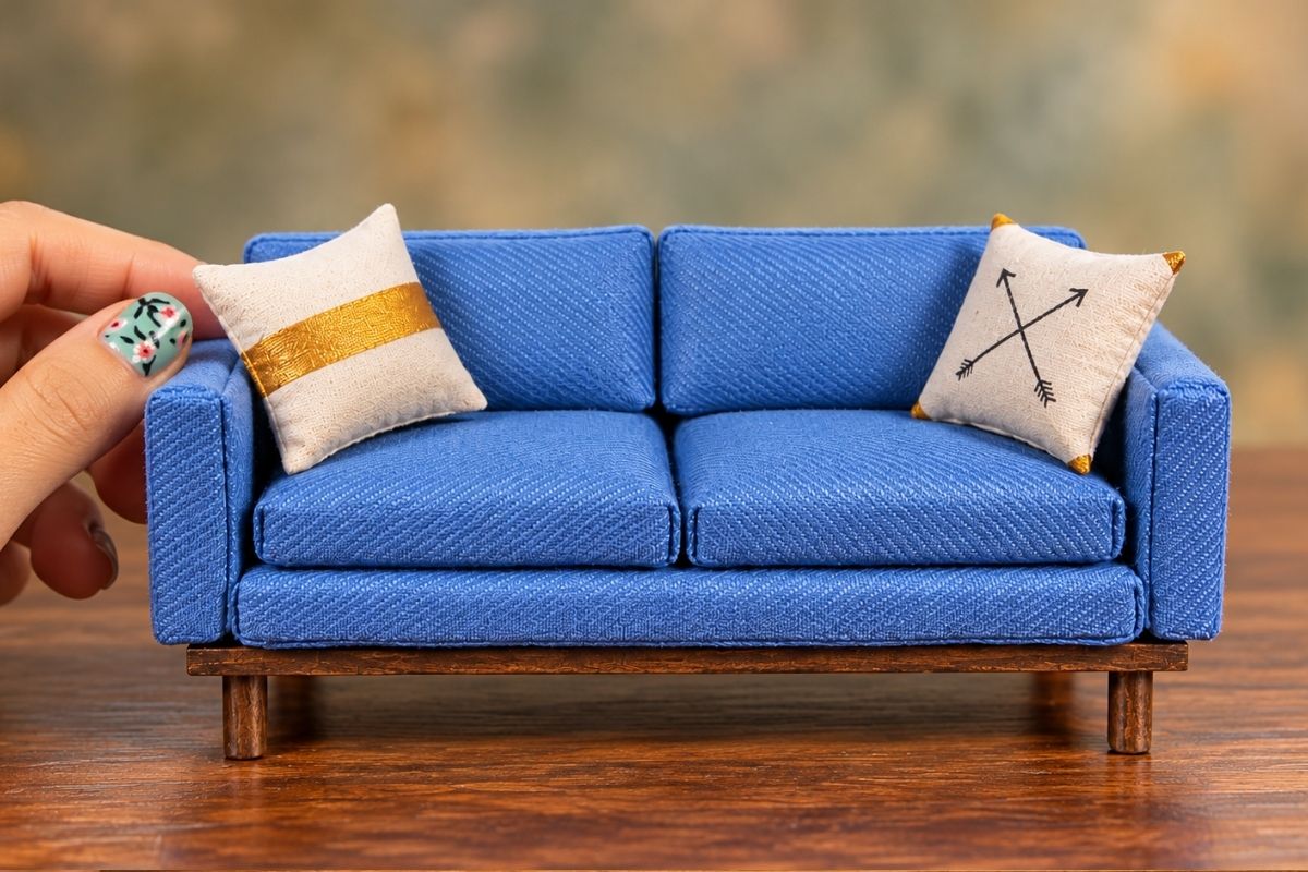 You are currently viewing DIY Miniature Couch (No Sew): Watch How She Made It