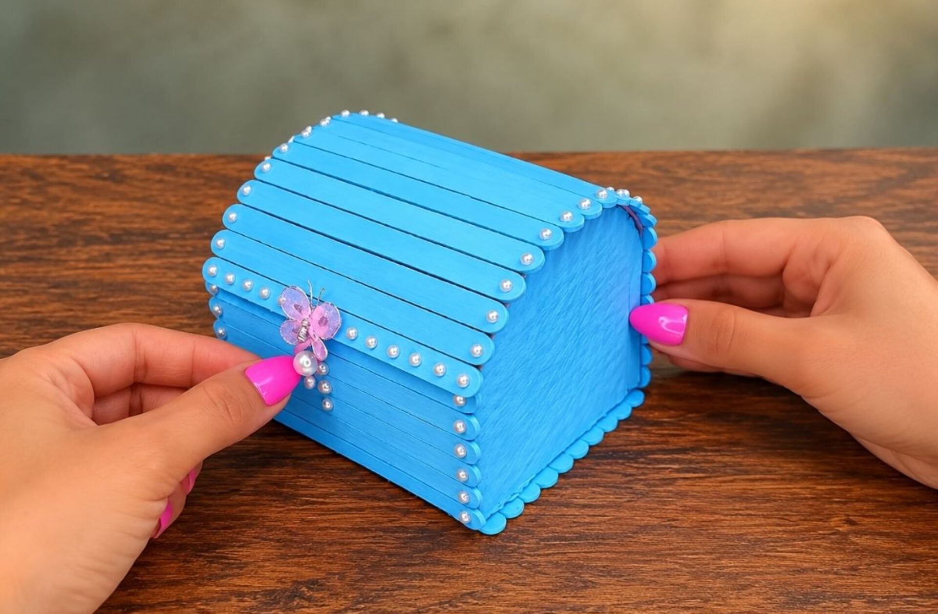 DIY Popsicle Stick Chest Box: A Fun and Easy Craft Idea