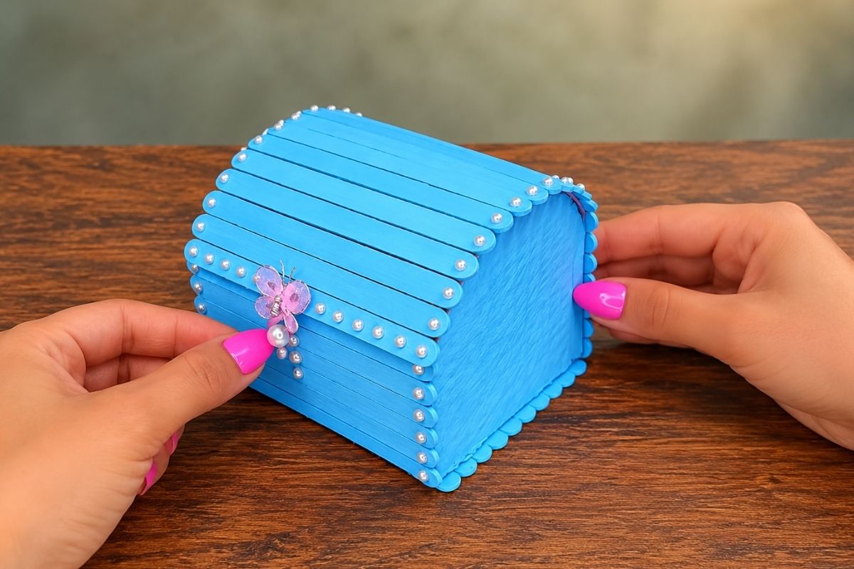 You are currently viewing DIY Popsicle Stick Chest Box: A Fun and Easy Craft Idea