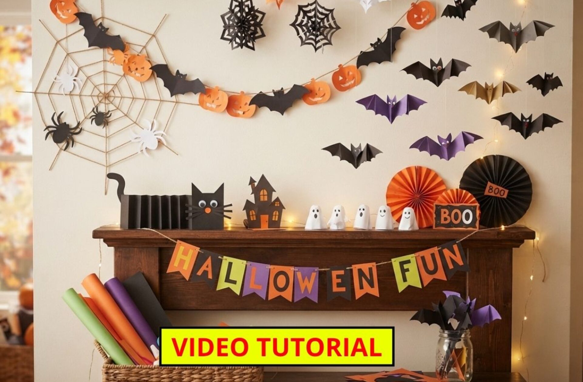 Easy Paper Halloween Decorations: A Simple DIY Guide for Your Room