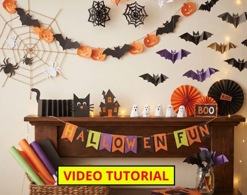 Easy Paper Halloween Decorations: A Simple DIY Guide for Your Room
