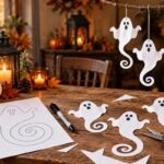 How to Make Spooky Spiral Paper Ghosts in 4 Easy Steps