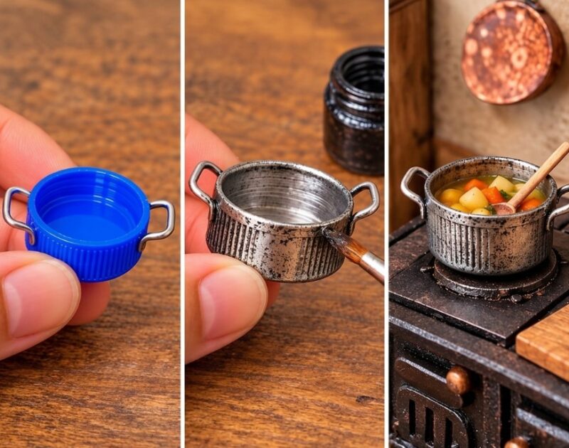 DIY Miniature Cooking Pot from a Bottle Cap